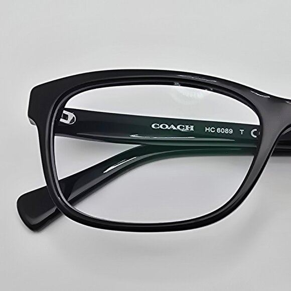 Coach HC6089 5002 Gloss Black Silver Full Rim Eyeglasses Frame 51-16-135 - Picture 13 of 13